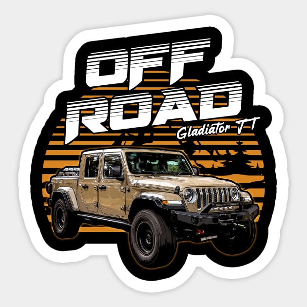 Jeep Gladiator JT series jeep car offroad name Sticker by Madisen Harvey